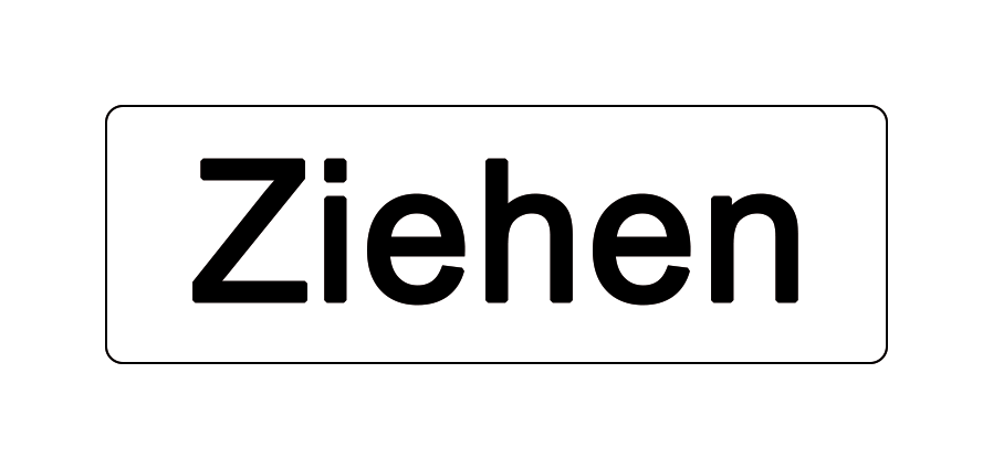 20x Drücken/Ziehen-Sticker