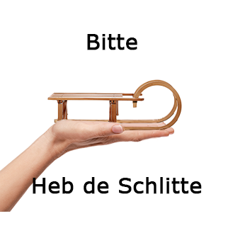 20x Heb de Schlitte-Sticker