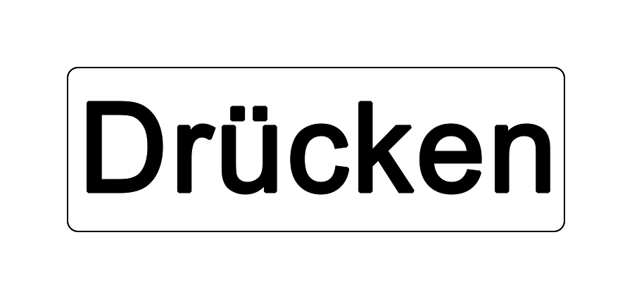20x Drücken/Ziehen-Sticker