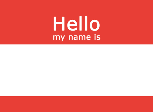 20x Hello my name is-Sticker